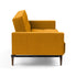 Splitback Styletto Sofa Bed / With Armrests Dark Wood